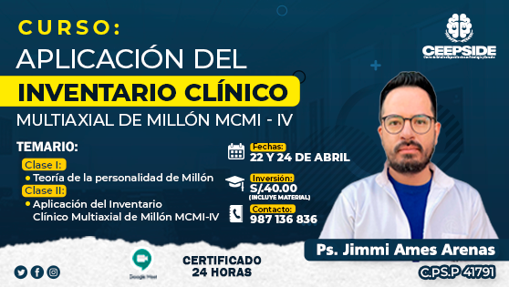 Aplicación del Inventario Clínico Multiaxial del Millón MCMI -IV